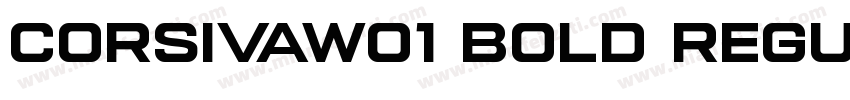 CorsivaW01 Bold Regular字体转换